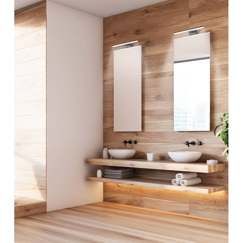 Aplique de baño  led*20W TIWALL color:negro 75cm | MDC