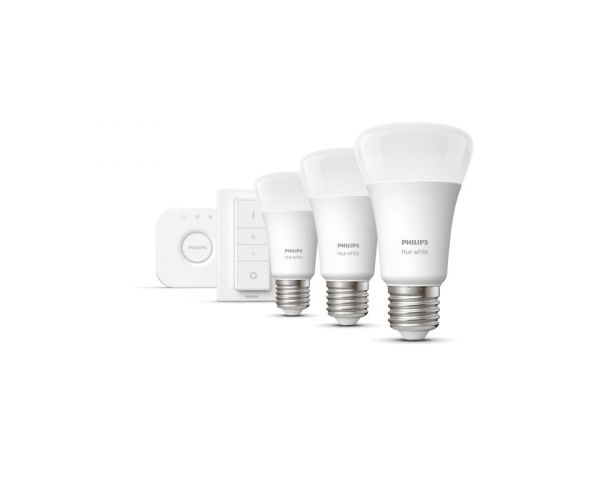 Kit de inicio iluminación inteligente 9,5W E27 White - Philips Hue