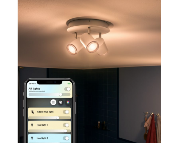 Plafón triple ADORE Bathroom - Philips Hue