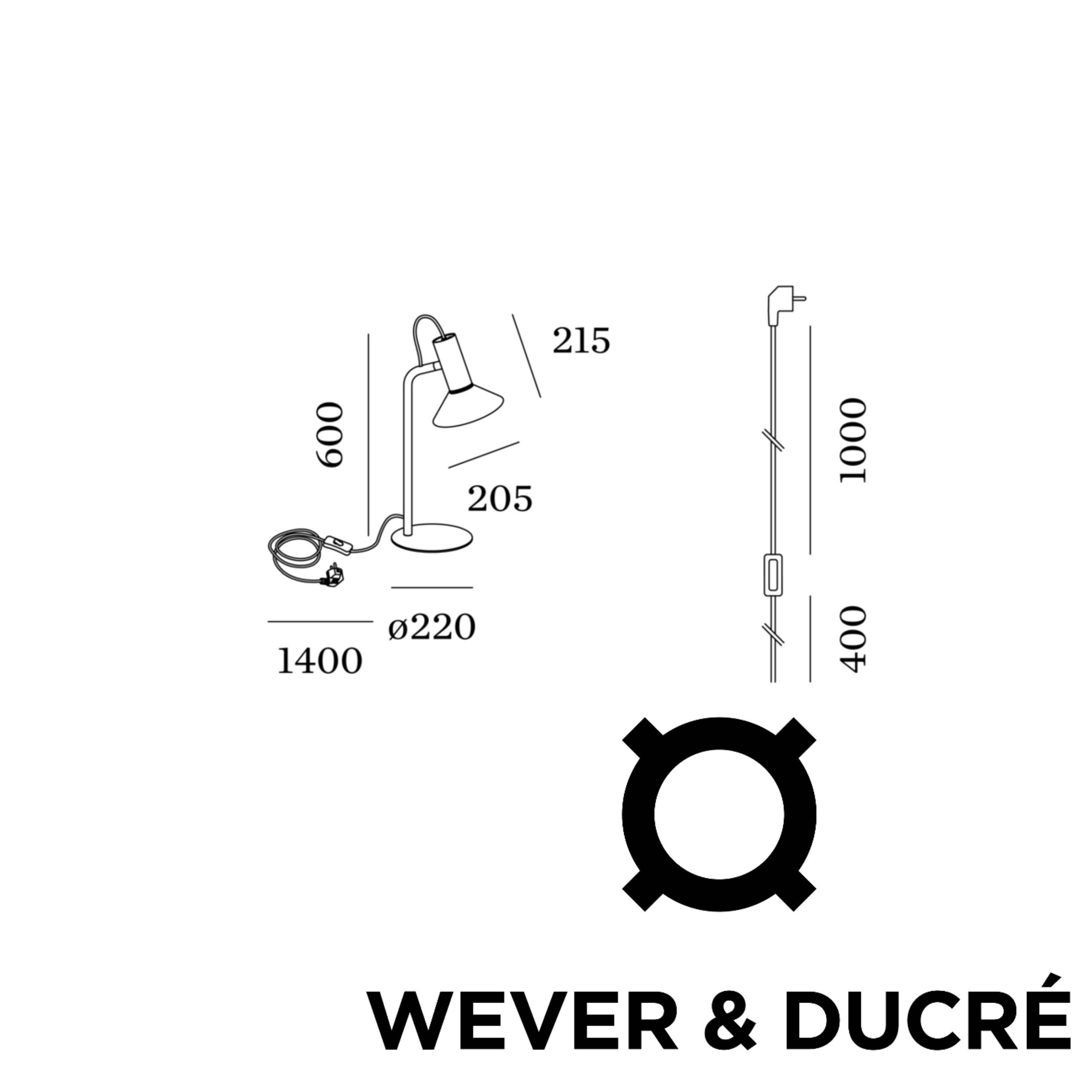 Lámpara sobremesa Roomor 1.1 ◦Color►cement grey | Wever & Ducre 