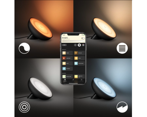 Lámpara de sobremesa Bloom - Philips Hue - Negra