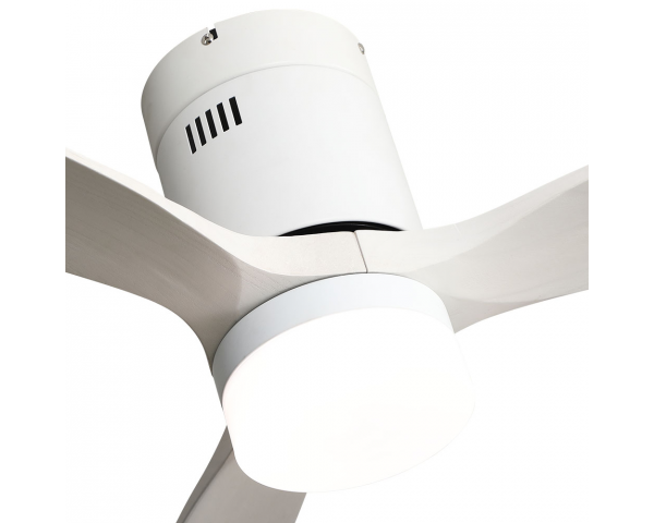 Ventilador Aguilon DC con luz - Fabrilamp - Blanco