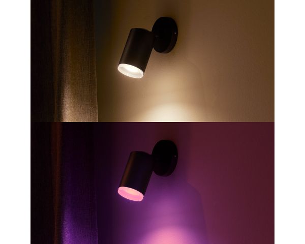 Foco FUGATO - Philips Hue - Negro