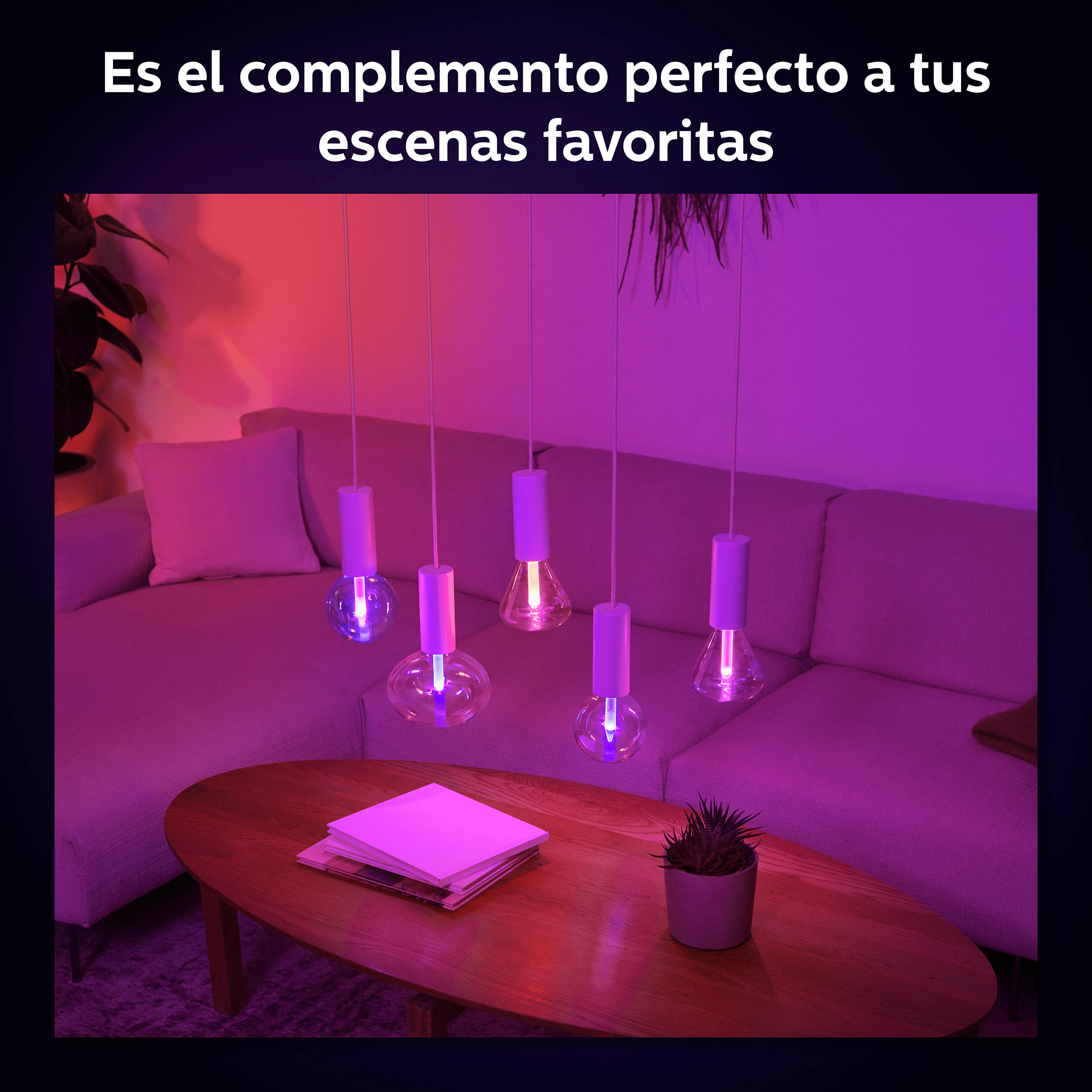 Bombilla Philips HUE White Ambiance and Color E27 Elipse conectividad Zigbee & Bluetooth | Philips Hue