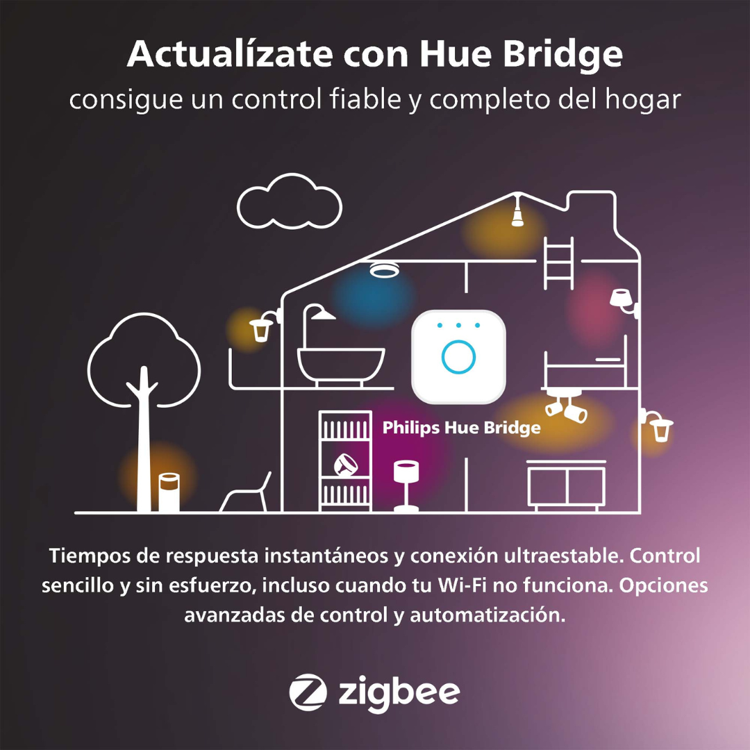 Philips HUE Resonate Downward Aplique Negro White ambiance and Color Zigbee y Bluetooth