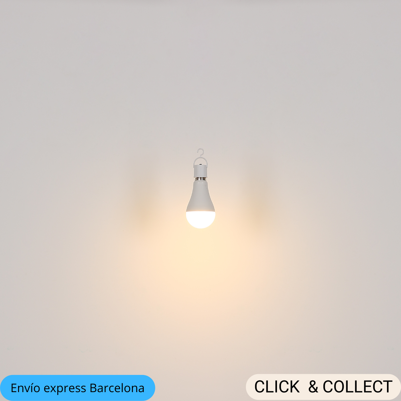 Bombilla LED E27 Recargable con Luz de Emergencia | Globo Lighting