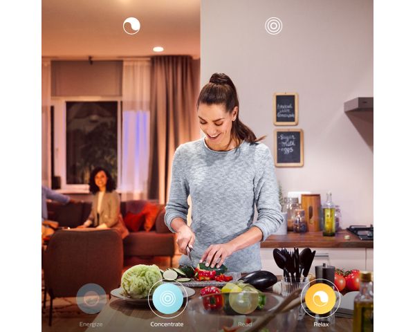 Kit de inicio iluminación inteligente 8W E27 White Ambiance - Philips Hue