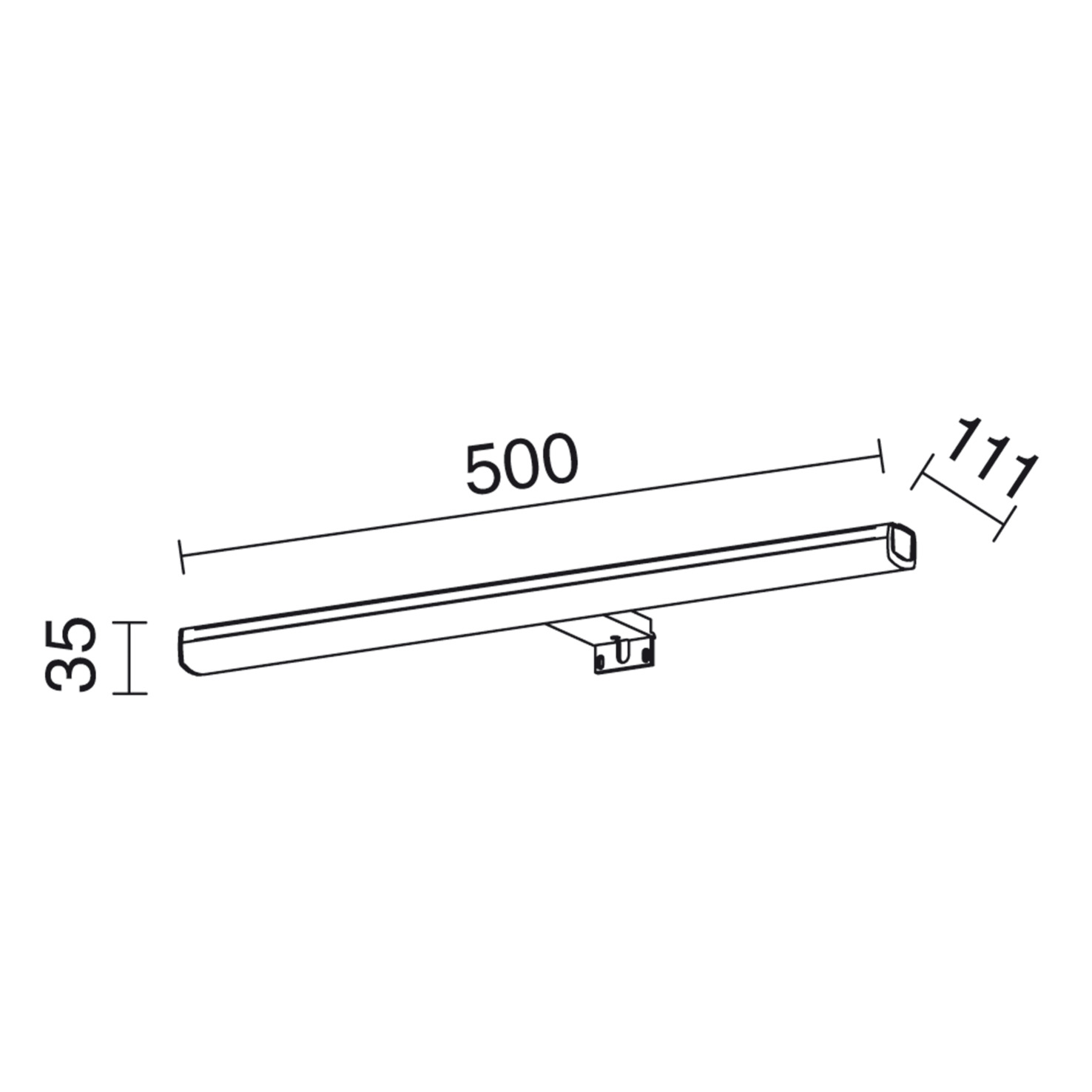 Aplique baño SLEET M | Exo Light
