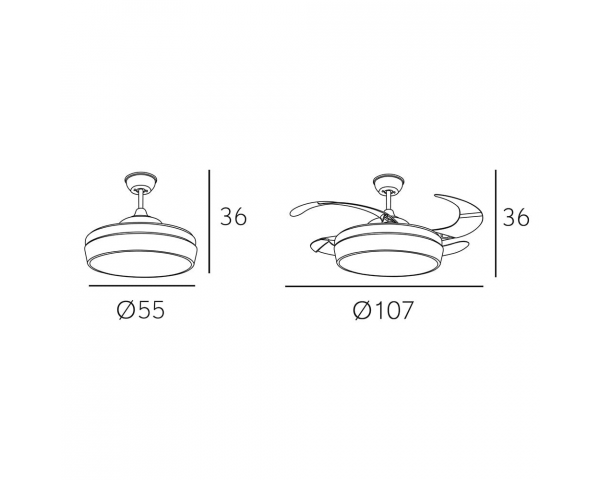 Ventilador Simun DC - Fabrilamp