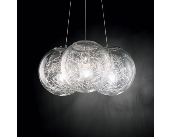 Lámpara colgante MAPA SAT SP3 - Ideal Lux - Níquel