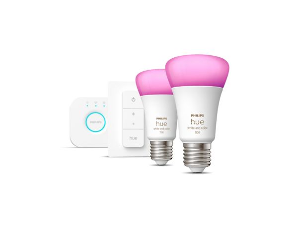 Kit de inicio 9W E27 White and Color Ambiance - Philips Hue