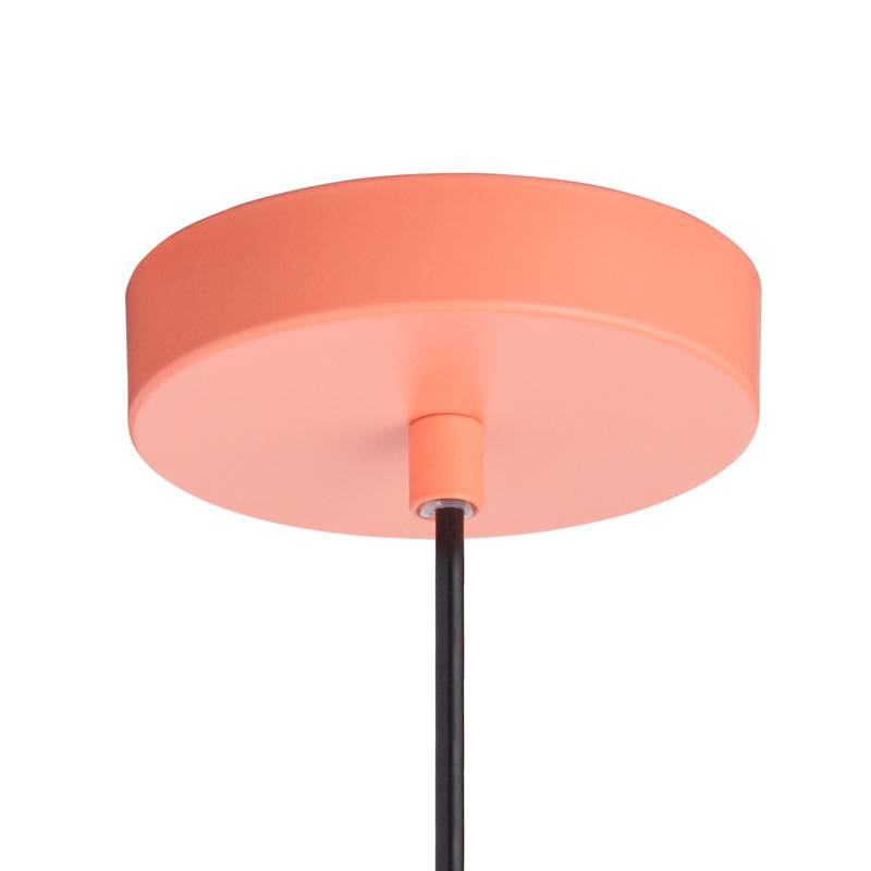 Lámpara colgante Goko 1L E27 aluminio  color:Coral | MDC