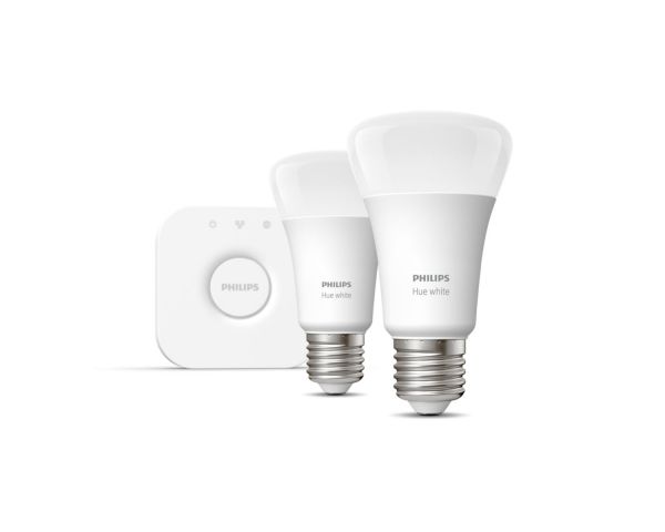 Kit de inicio iluminación inteligente 9,5W E27 White - Philips Hue