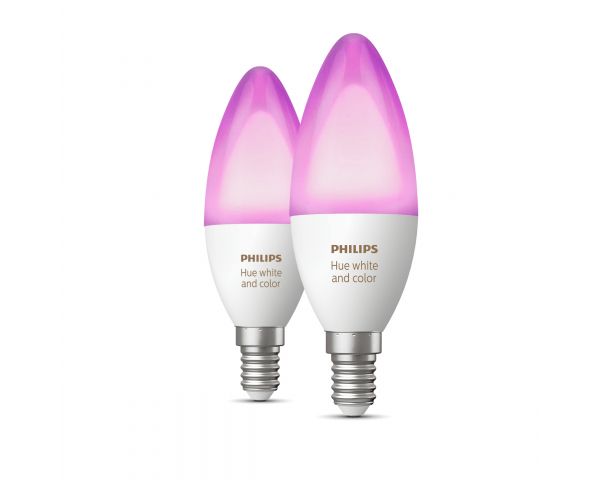 Pack bombillas inteligentes E14 White and Color Ambiance - Philips Hue
