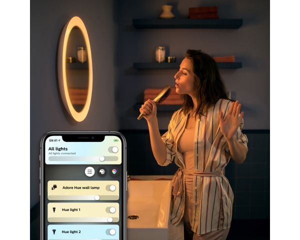 Adore Espejo Philips Hue Ambiance Blanco, con conectividad :zigbee & Bluetooth - Philips Hue