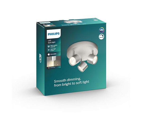 Foco STAR 3L - Philips - Aluminio