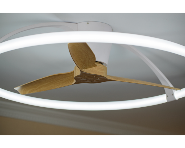Ventilador Nepal - Mantra Iluminación - Madera Haya