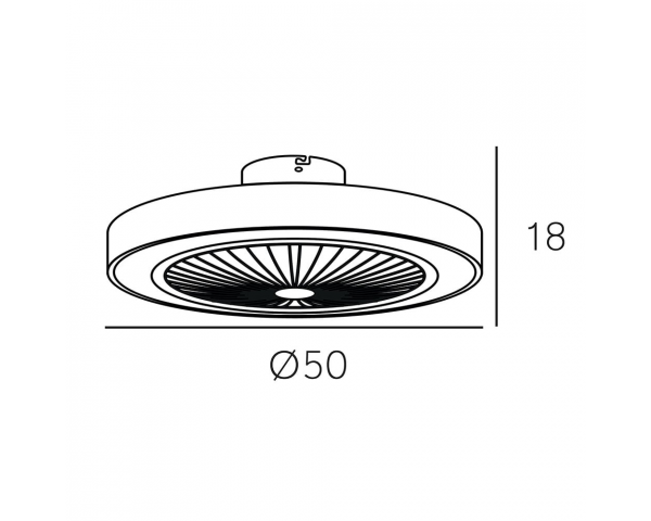 Ventilador Pampero - Fabrilamp - Negro