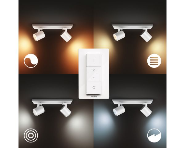 Foco doble RUNNER - Philips Hue - Blanco