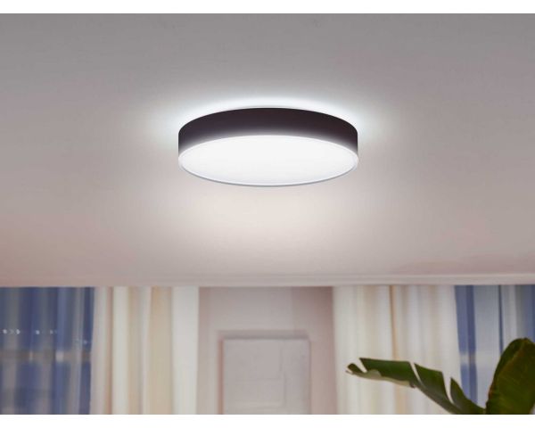 Plafón ENRAVE LARGE - Philips Hue - Negro
