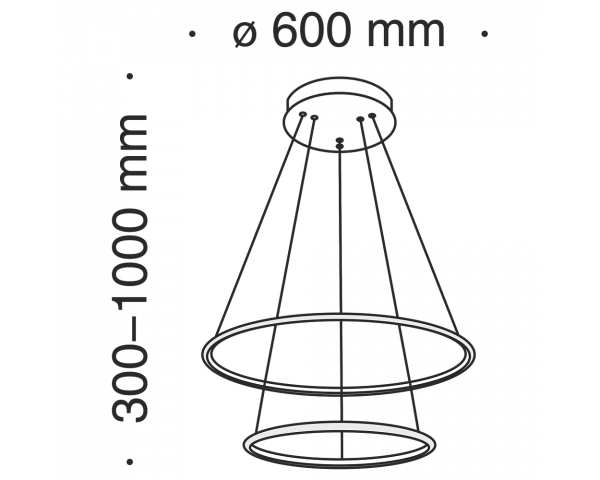Lámpara colgante serie NOLA L62 - Maytoni