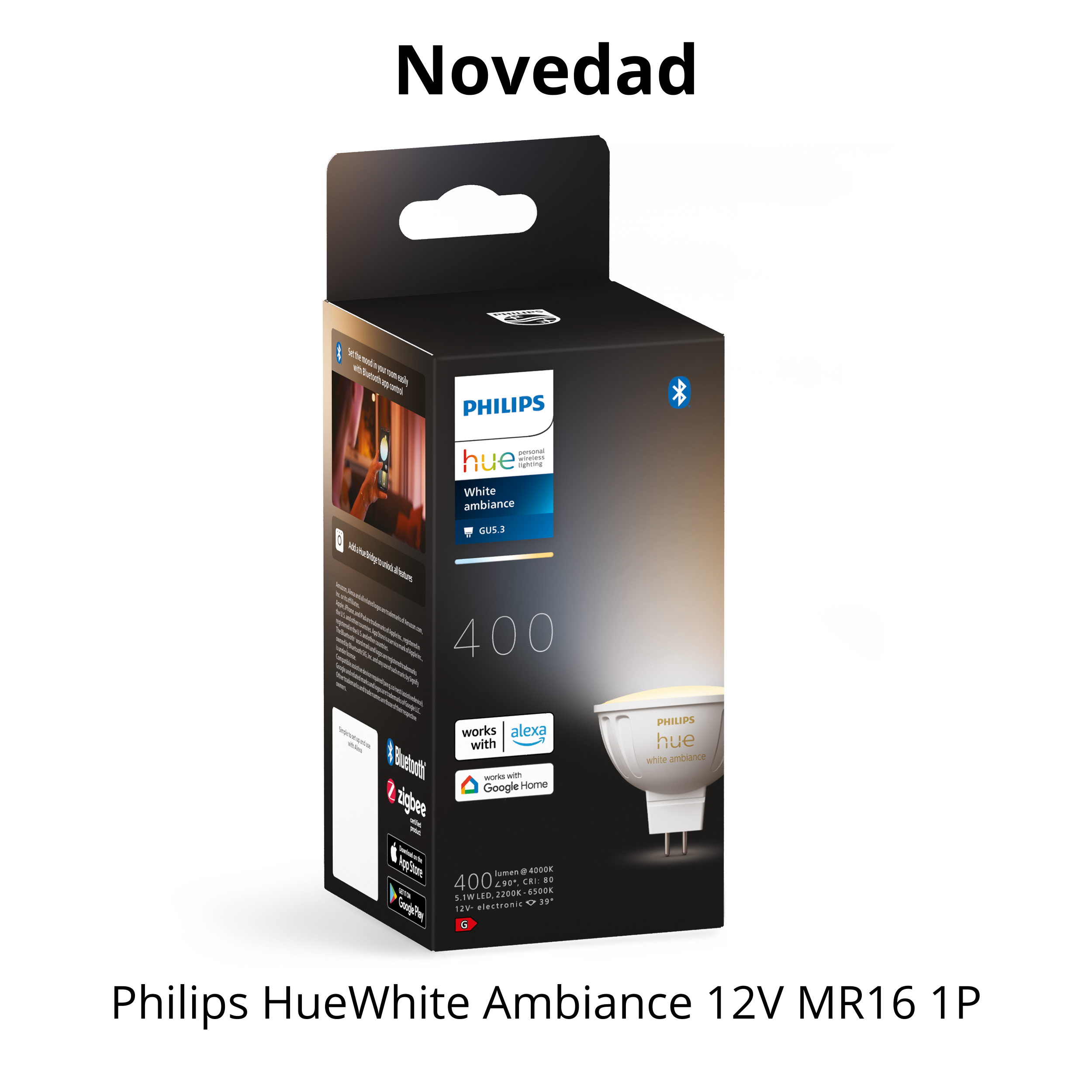 Bombilla HueWhite Ambiance 12V MR16 1P | Philips Hue