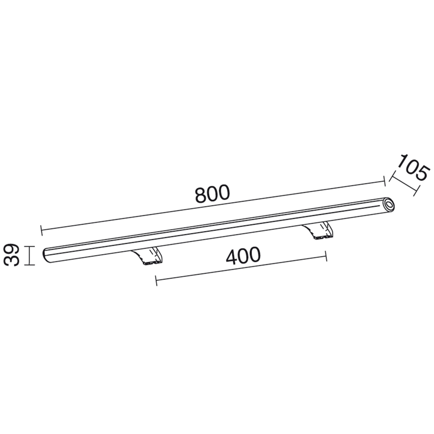 Aplique baño DEW L | Exo light