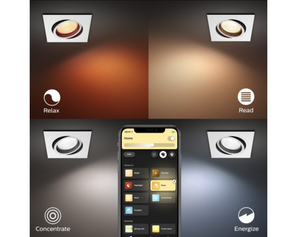 Foco empotrable CENTURA SQUARE - Philips Hue - Blanco