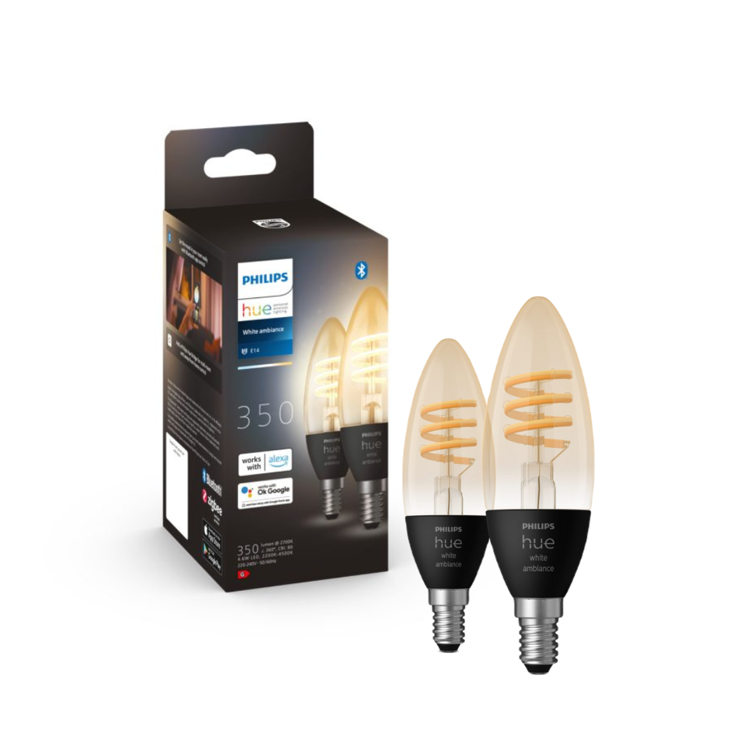 Pack bombillas inteligentes 4,5W E14 White Ambiance - Philips Hue