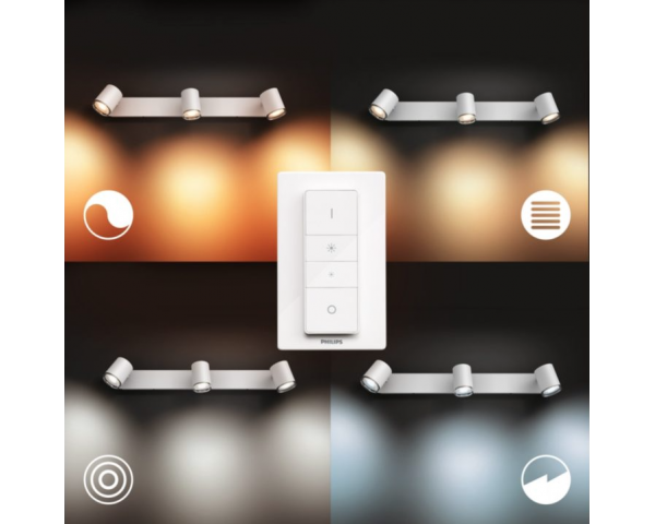 Foco triple ADORE Bathroom - Philips Hue