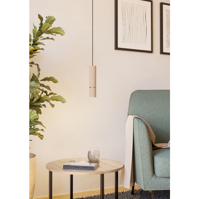 Caminia Aplique pared led con 1 bombilla gu10 color Arena | Eglo