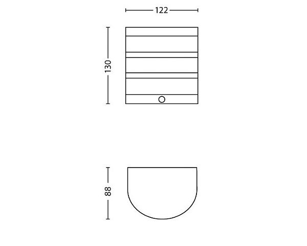 Aplique para exteriores con sensor CALGARY - Philips