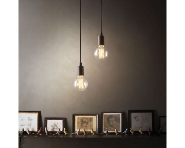 Lámpara colgante EDISON SP1 - Ideal Lux - Negro