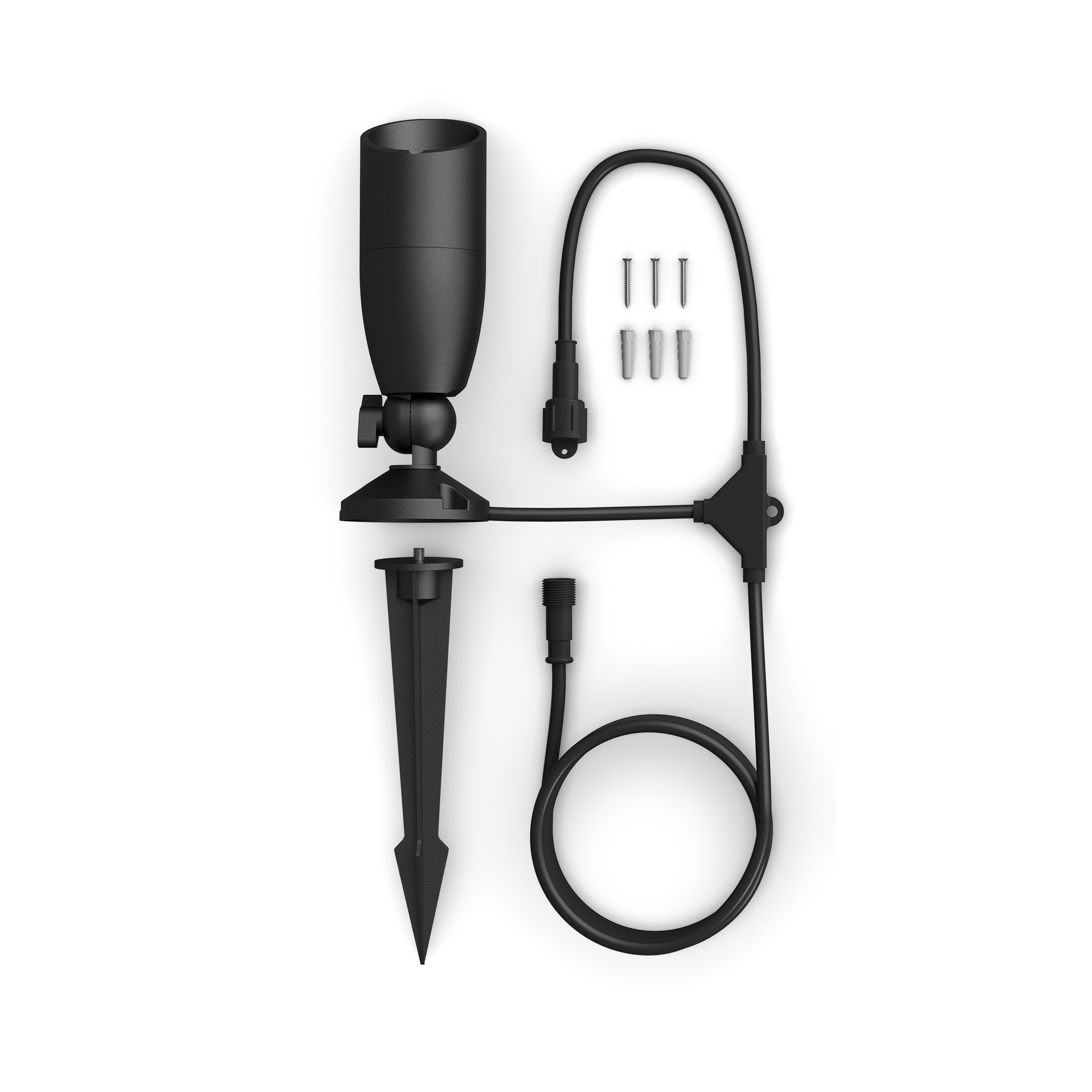 Foco exterior WiZ Ground,  4W, Luz Blanca y de Colores SpaceSense . Extensión de 1 foco para Kit Inicio