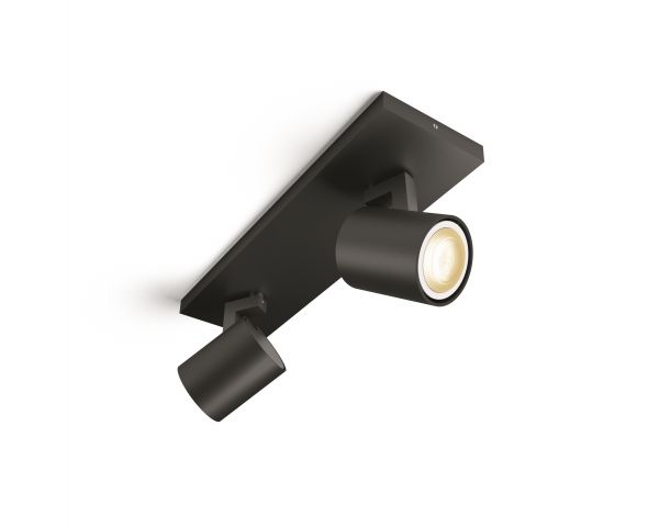Foco doble RUNNER - Philips Hue - Negro