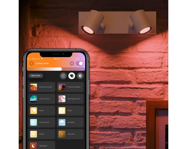 Foco doble ARGENTA - Philips Hue - Blanco