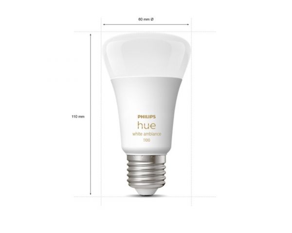 Kit de inicio iluminación inteligente E27 White Ambiance - Philips Hue