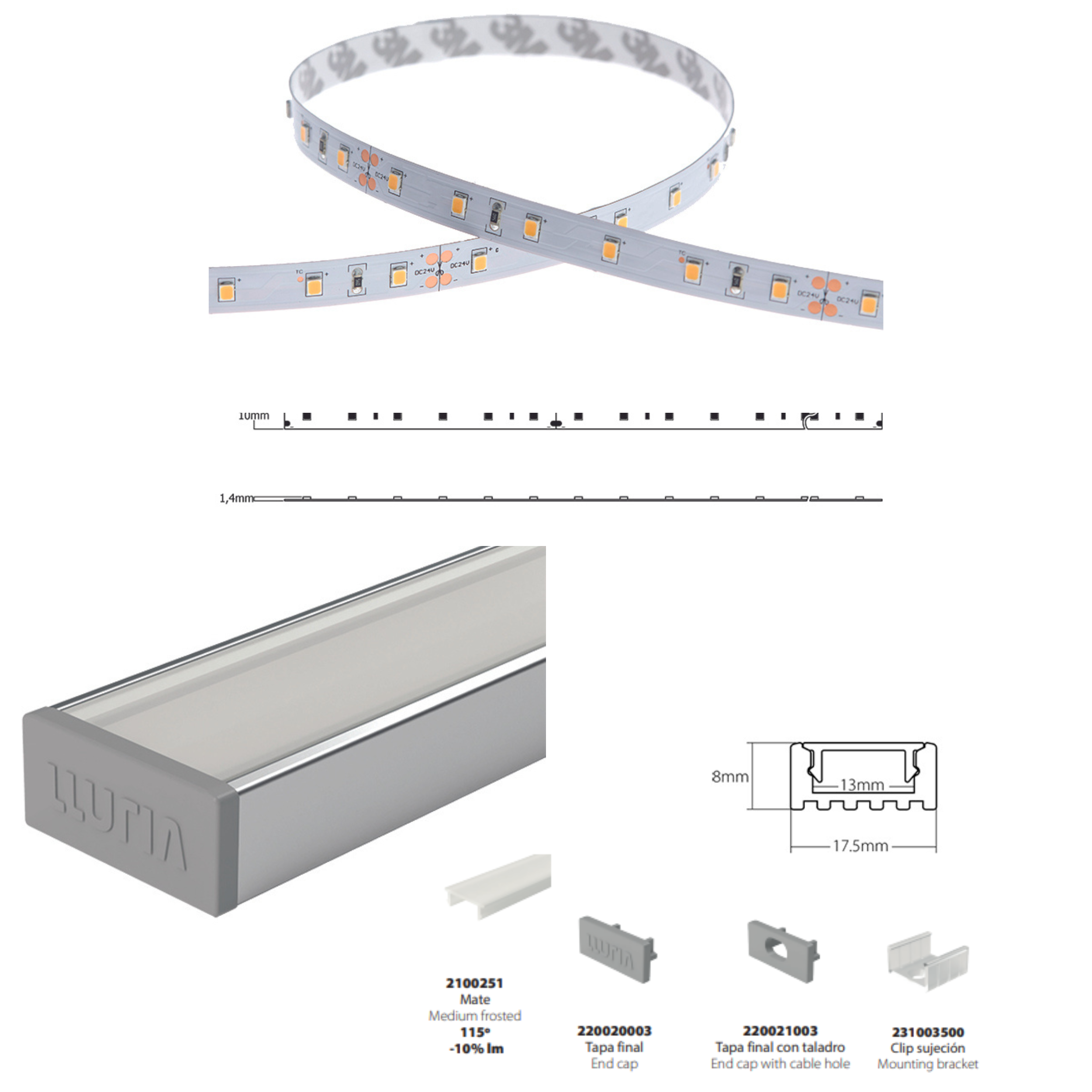 Bombilla LED Lightguide de diseño Elipse e27