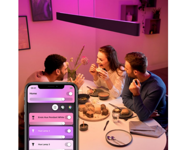 Lámpara colgante ENSIS - Philips Hue - Negra