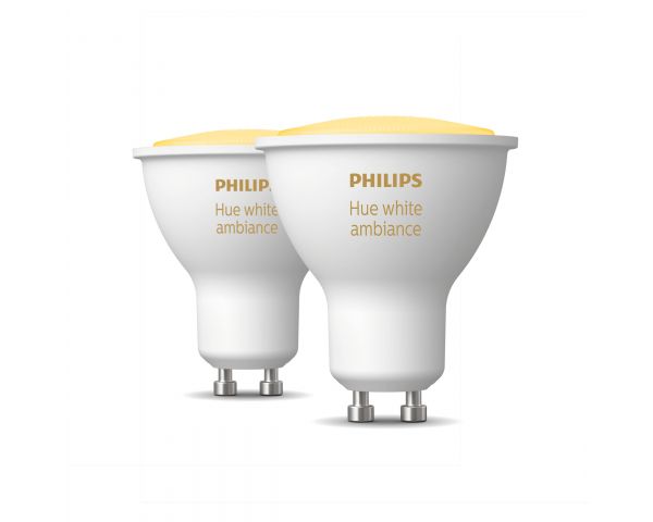 Pack bombillas inteligentes 4,2 W GU10 White Ambiance | Philips Hue