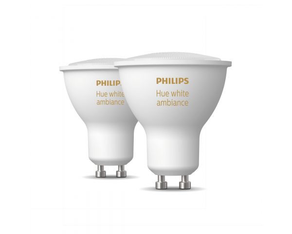 Pack bombillas inteligentes 4,3 W GU10 White Ambiance - Philips Hue
