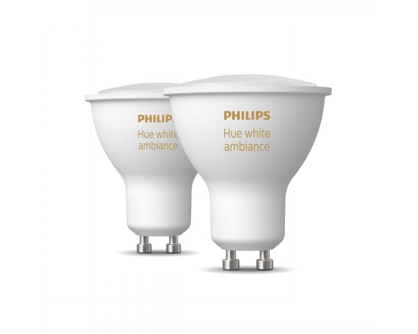 Pack bombillas inteligentes 4,2 W GU10 White Ambiance | Philips Hue