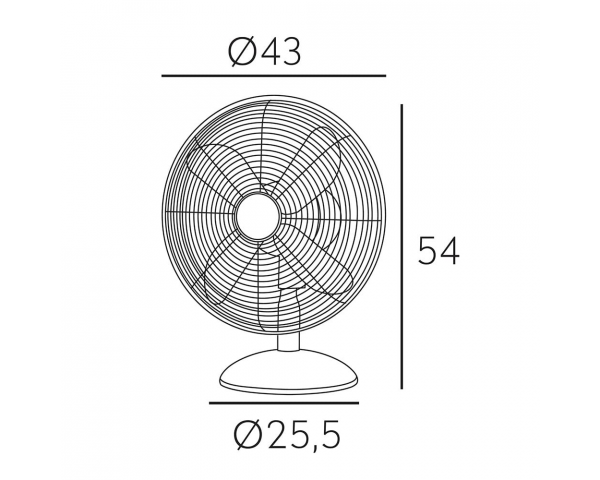 Ventilador de sobremesa PALI - Fabrilamp