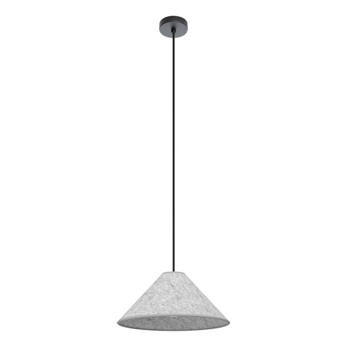 Lámpara Colgante ALSAGER Japandi | Tulipa Fieltro Gris | Eglo Lighting