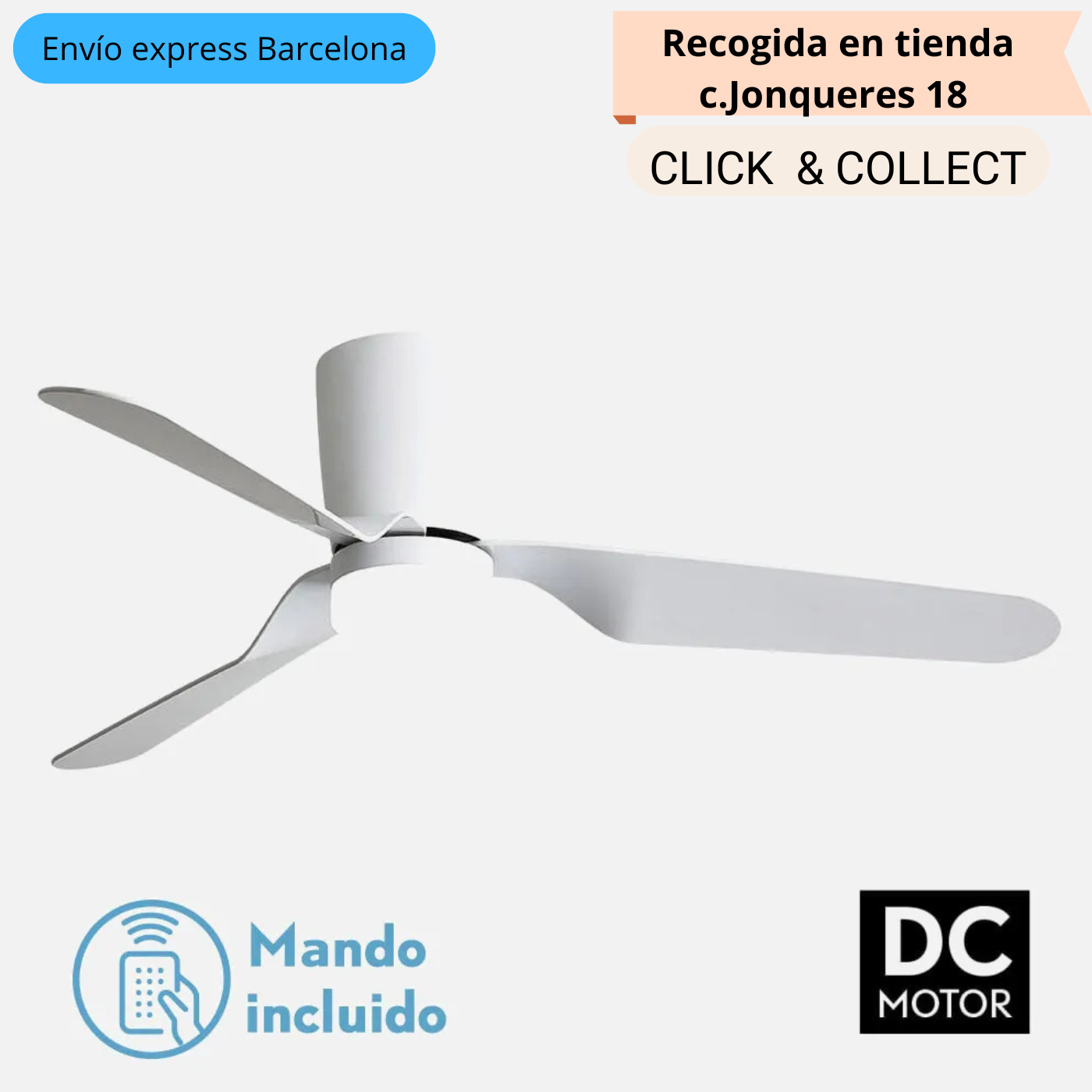Ventilador Kochi DC - Fabrilamp - Plata