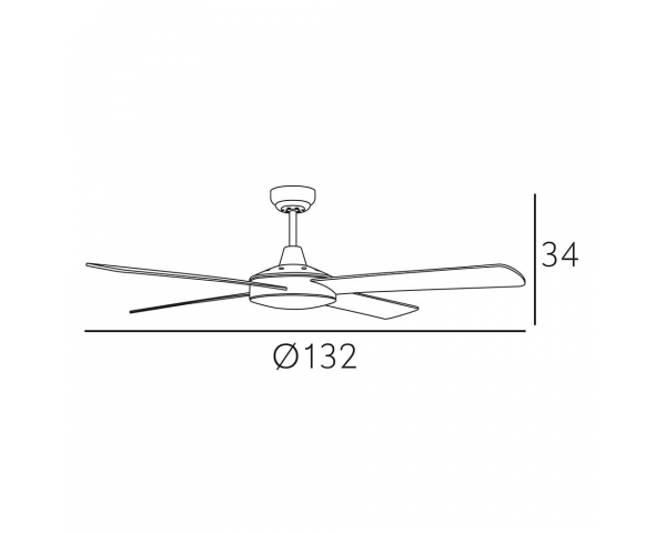 Ventilador Ostro - Fabrilamp - Plata