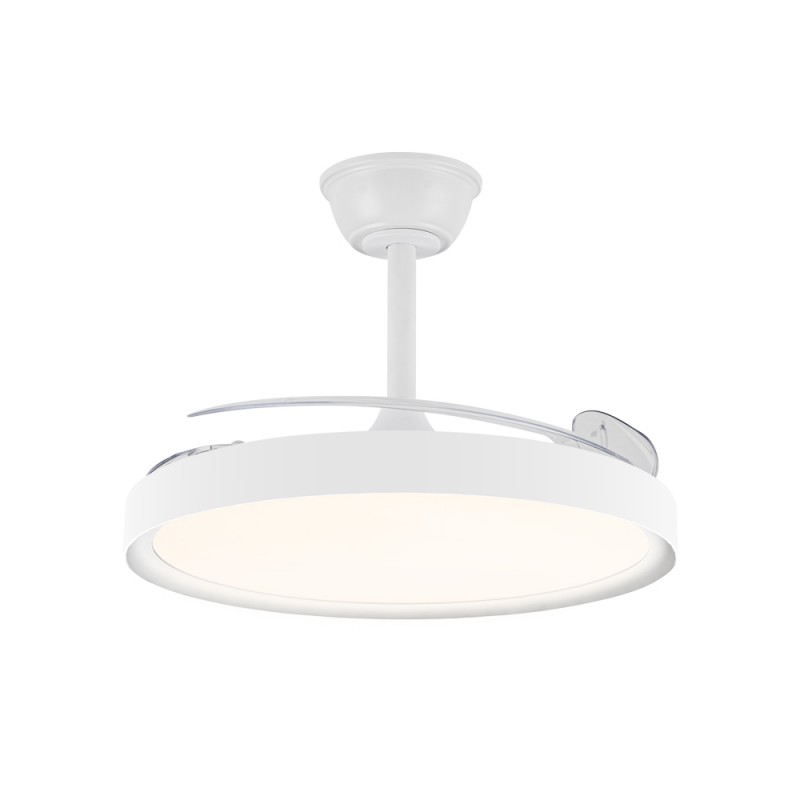 Ventilador de Techo con Luz Silencioso Polaris | Aspas Retráctiles | CristalRecord