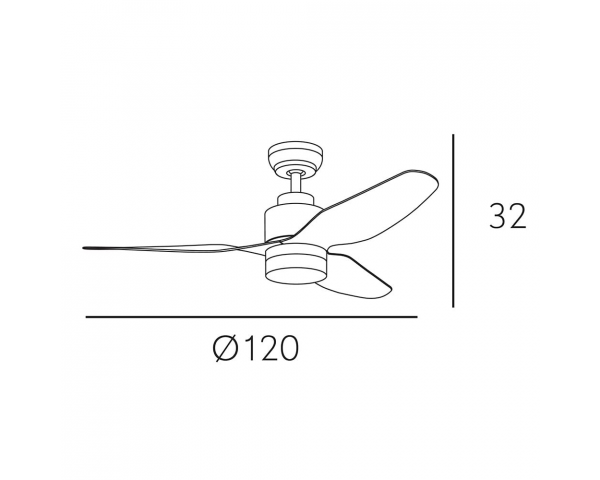 Ventilador Gerona - Fabrilamp - Madera Haya