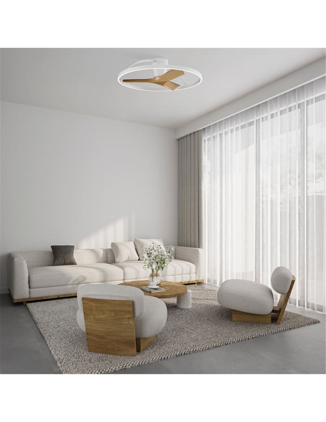 Ventilador de techo Nepal 2 DC LED Ø75cm | Mantra