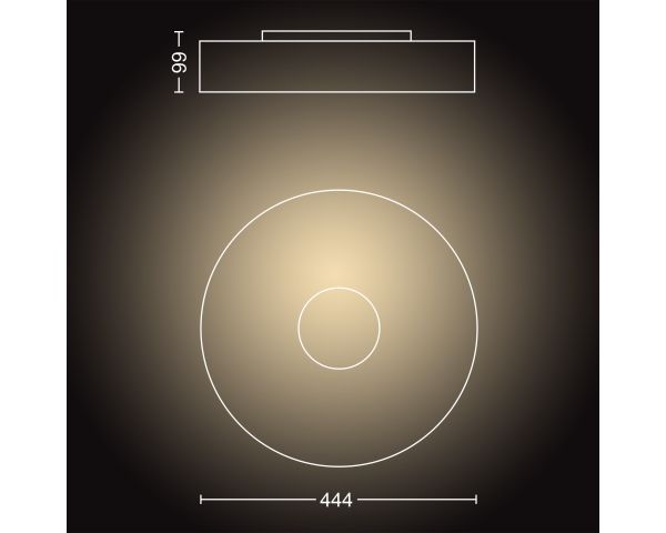 Plafón FAIR - Philips Hue - Negro